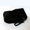 Fashion Moon Black Color Plush Model Portfolio Bag