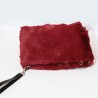 Fashion Moon Red Color Plush Model Portfolio Bag