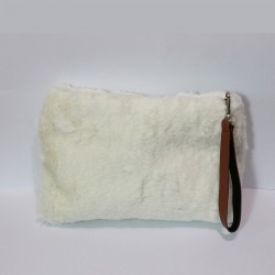 White Plush Model Portfolio Case