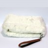 Fashion Moon White Plush Model Portfolio Case