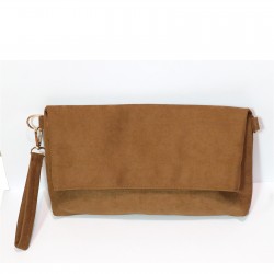 Brown Suede Model Portfolio Case