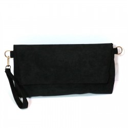 Black Suede Model Portfolio Bag