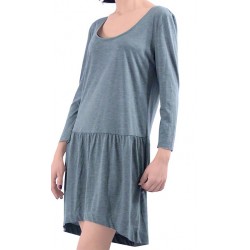 Mango Dress Maggie Combed Cotton Green