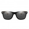 Fashion Moon Bamboo Handle Punk Retro Whole Model Framed Black Glass Sunglasses