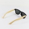 Fashion Moon Bamboo Handle Punk Retro Whole Model Framed Black Glass Sunglasses