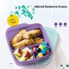 Lilac Two-Color Lunch Box with Tupperware Compartment