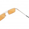 Fashion Moon Vintage Retro Small Rectangular Framed Trendy Orange Glass Sunglasses