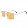 Fashion Moon Vintage Retro Small Rectangular Framed Trendy Orange Glass Sunglasses