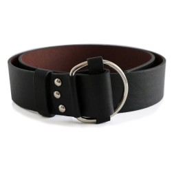 Black Thick Tied Model Belt