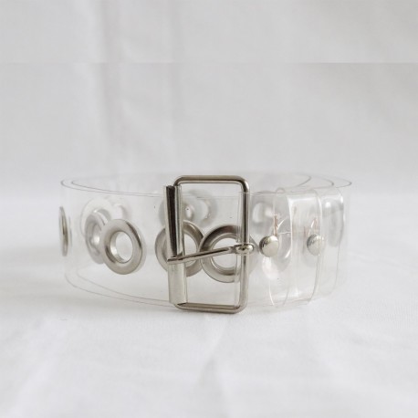 Punk Model Egirle Boy Silver Color Chain Belt