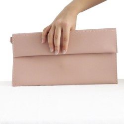 Fashion Moon Powder Pink Portfolio Hand Bag