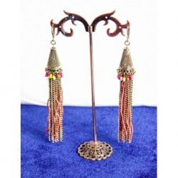 Mango Long Pink Earrings