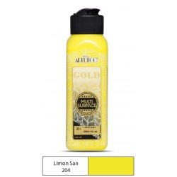 Artdeco Gold Multisurfes Tüm Yüzeyler İçin Akrilik Boya 204 limon Sarı