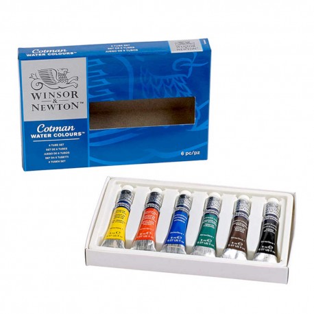 Watercolor Winsor Newton Cotman S. Paint Tube Set 6X8ml