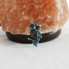 FashionMoon Owl Blue Color Cubic Zirconia Brooch