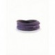 Long Purple Leather Bracelet
