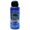 Hybrid Glitter Multisurfaces For All Surfaces HSG-091 Silver Glitter Anthracite Black 120ml Cadence Paint