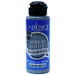 Glitter Multisurfaces For All Surfaces HSG-066 Silver Glitter Stone 120ml Cadence Paint