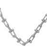 Silver Thick Chain Short Necklace