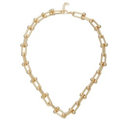 Gold Thick Chain Short Necklace