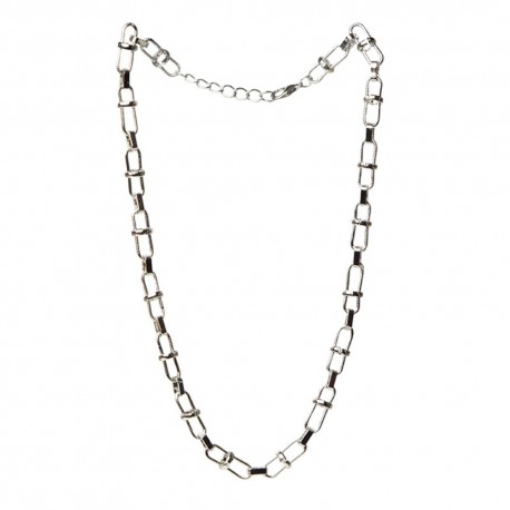 Thick Chain Silver Short Necklace