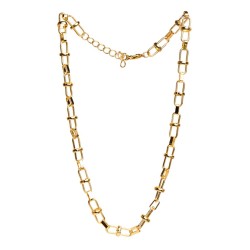 Thick Chain Gold Short Necklace