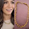 Gold Thick Chain Short Necklace