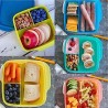 Purple Nutrition Square Box with Tupperware Compartment 550ml