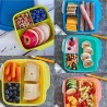 Lilac Two-Color Lunch Box with Tupperware Compartment