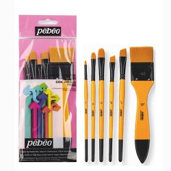 Pebeo Multi Purporse Brushes 8 Set