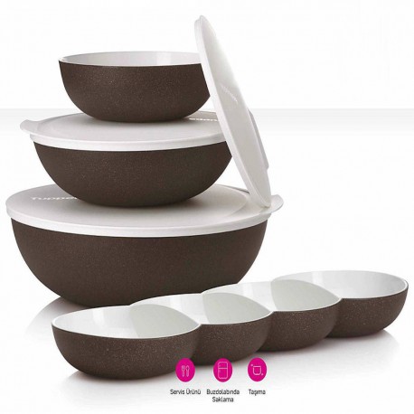 Tupperware Clear Service Bamboo Model