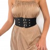 Gothic Thick Corset Model Three Belt Buckled Elastic Belt