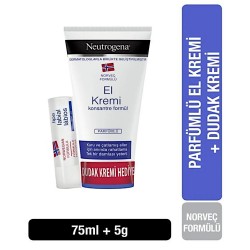 Neutrogena Parfümlü El Kremi 75 ml Dudak Kremi Hediyeli