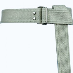 Gray Palaska Silver Color Double Rectangle Buckled Belt