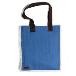 Design Rectangle Tassel Jean Shoulder Bag
