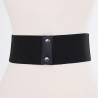 Gothic Thick Corset Model Quadruple Large Stud Elastic Belt