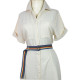 Rainbow Palaska Silver Color Rectangle Buckled Belt