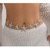 Black Color Perforated Bandolier Belt