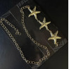 Black Color Perforated Bandolier Belt
