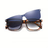 Unisex Rectangular Vintage Full Frame Glasses Anti Blue Light Interchangeable Lenses