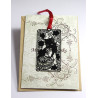 Black Stylish Cat Pattern Bookmark
