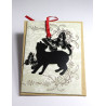 Black Stylish Cat Pattern Bookmark