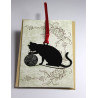 Siyah Şık Kedi Model Kitap Ayracı