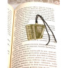 Black Stylish Cat Pattern Bookmark