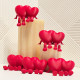 3D Animated Red Couple Love Hearts